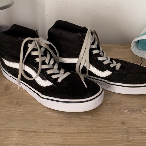 vans black hightops